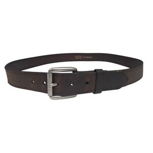 ARIAT Mens Casual Full Grain Leather Belt Size 42 Dark Brown Roller Oil Rowdy